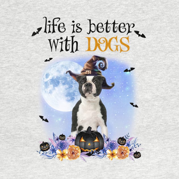 cWitch Hat Life Is Better With Dogs Halloween by nakaahikithuy